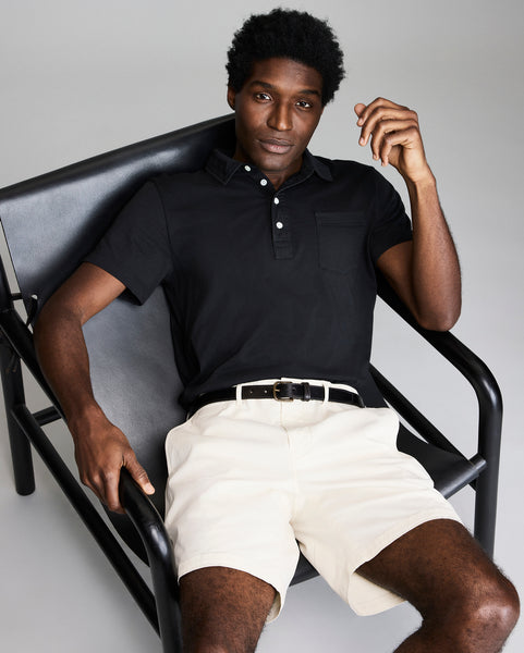 トップス Pedestal polo tee EPTM Men Kora Polo Tee Black Cream