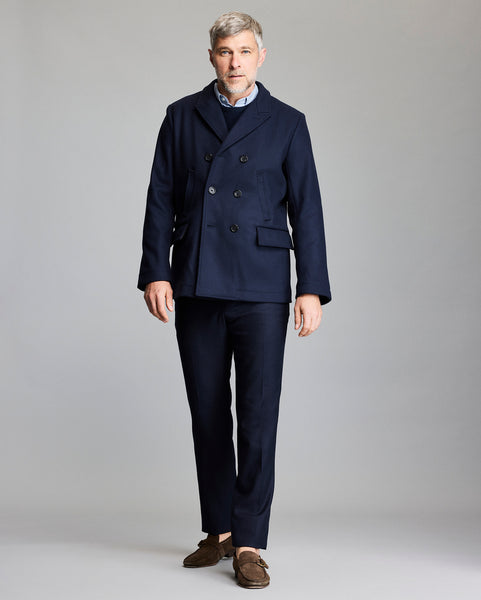 Bond Peacoat - Made in Italy Melton Wool | Billy Reid Bond Peacoat - Made in Italy Melton Wool | Billy Reid