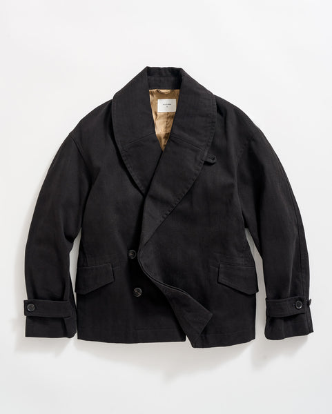 Shawl Collar Chore Jacket with Lined Body | Billy Reid