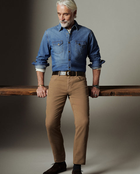 Shoals Denim Shirt with Antique Brass Snaps | Billy Reid