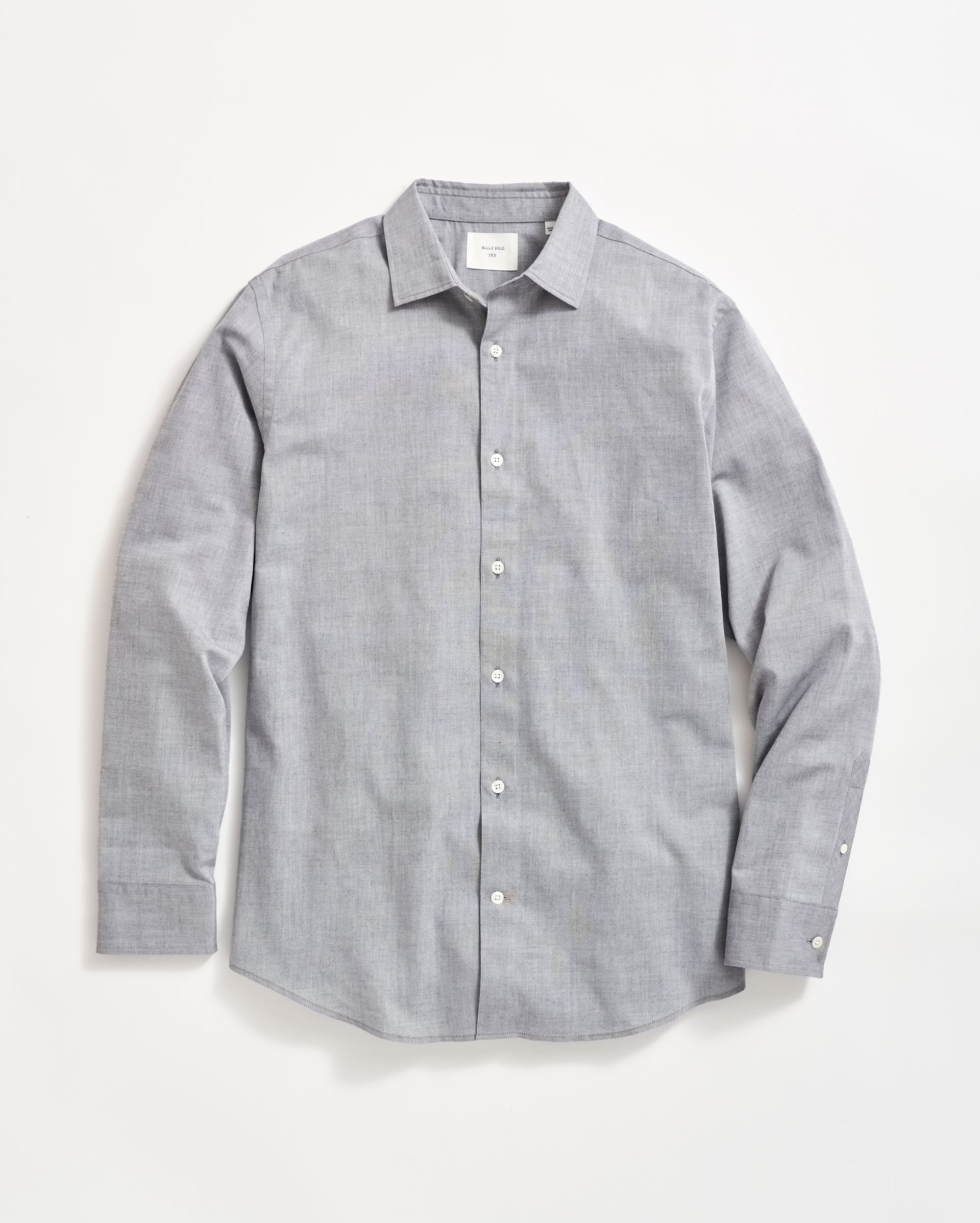 Billy Reid Oxford Hutcheson Dress Shirt, Grey