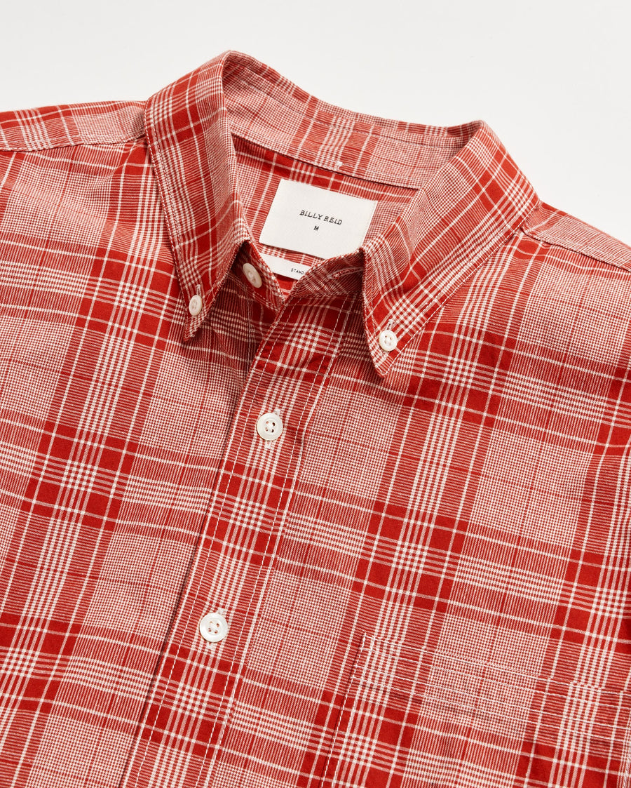 Box Plaid Tuscumbia Shirt Button Down in Toolbox Red