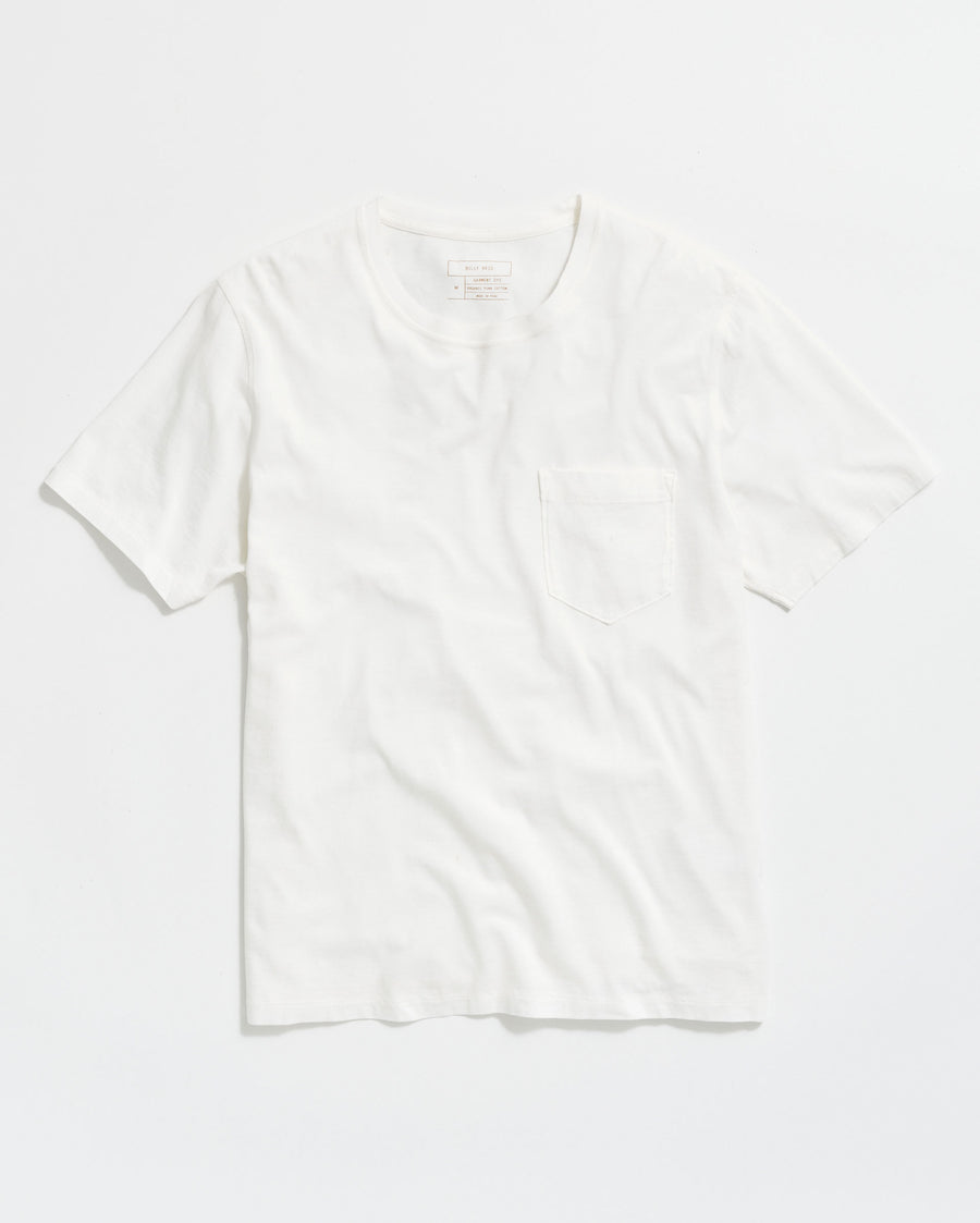 Washed Tee in White