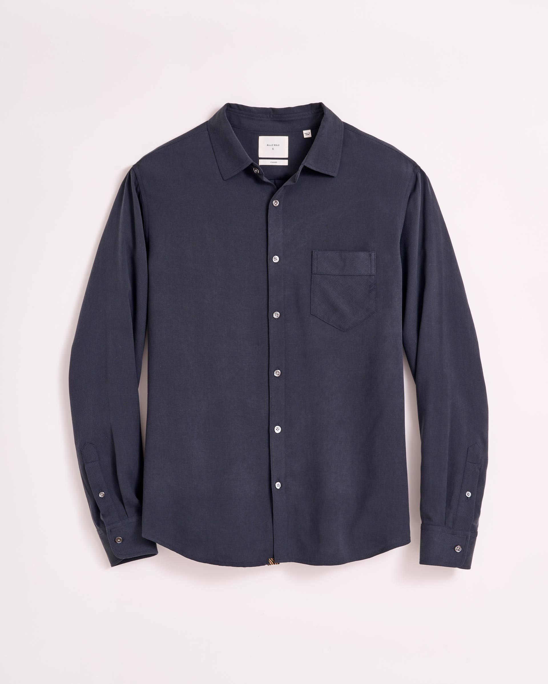 Silk John T Shirt in Luxe Micro Waffle Weave | Billy Reid