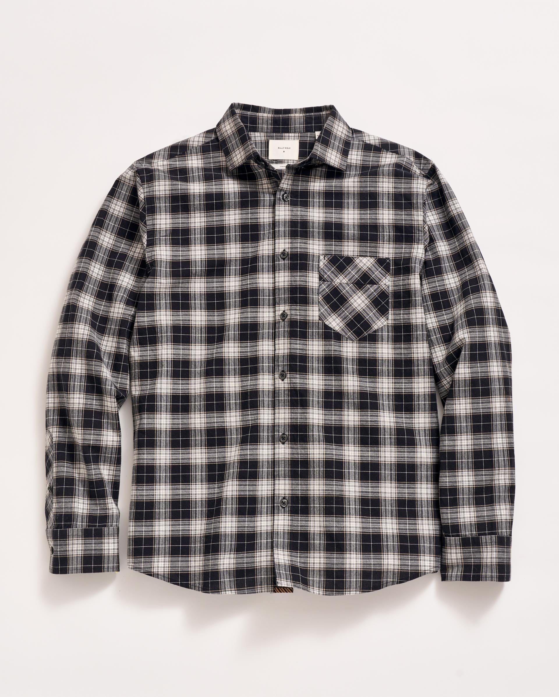Billy's Plaid John T-Shirt, Classic Plaid | Billy Reid