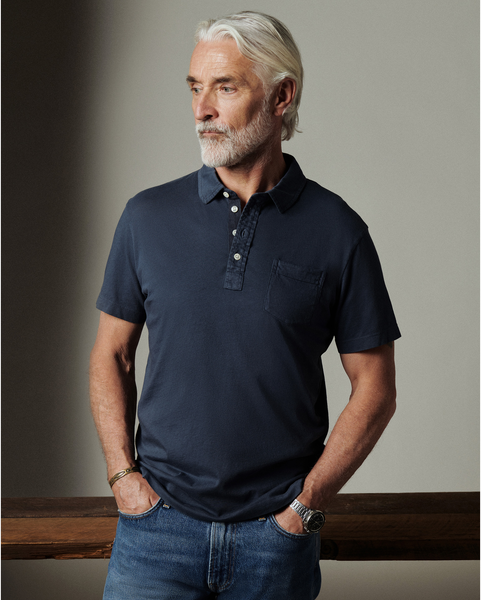 トップス AFB REBEL POLO SHIRTS Pensacola Polo - Organic Cotton Garment-Dyed | Billy Reid