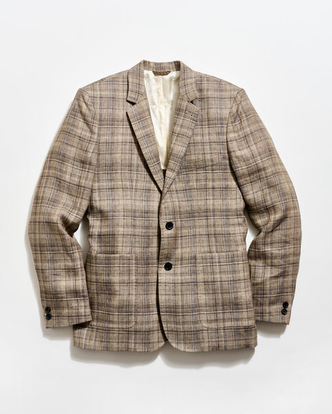 Plaid Linen Walton Jacket – Billy Reid