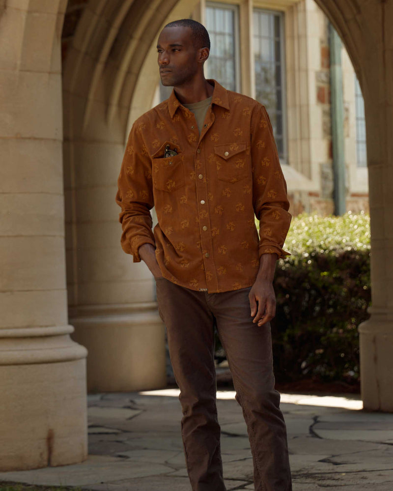 SHOP THE LOOK | Pelican Cord Western Snap Front Shirt