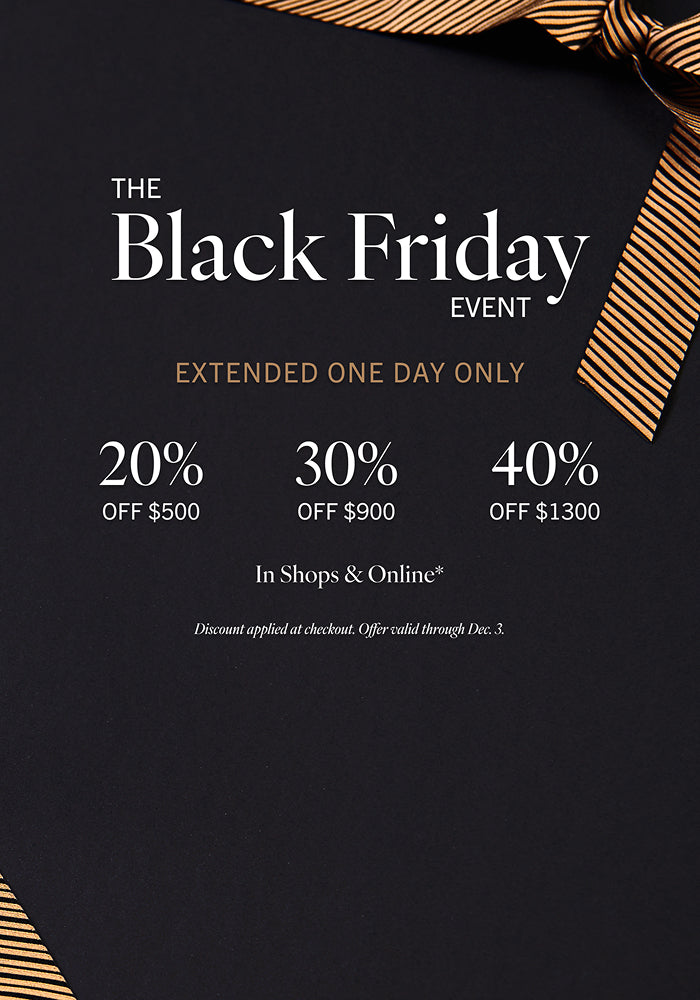 Black Friday sale flyer with discounts on a black background