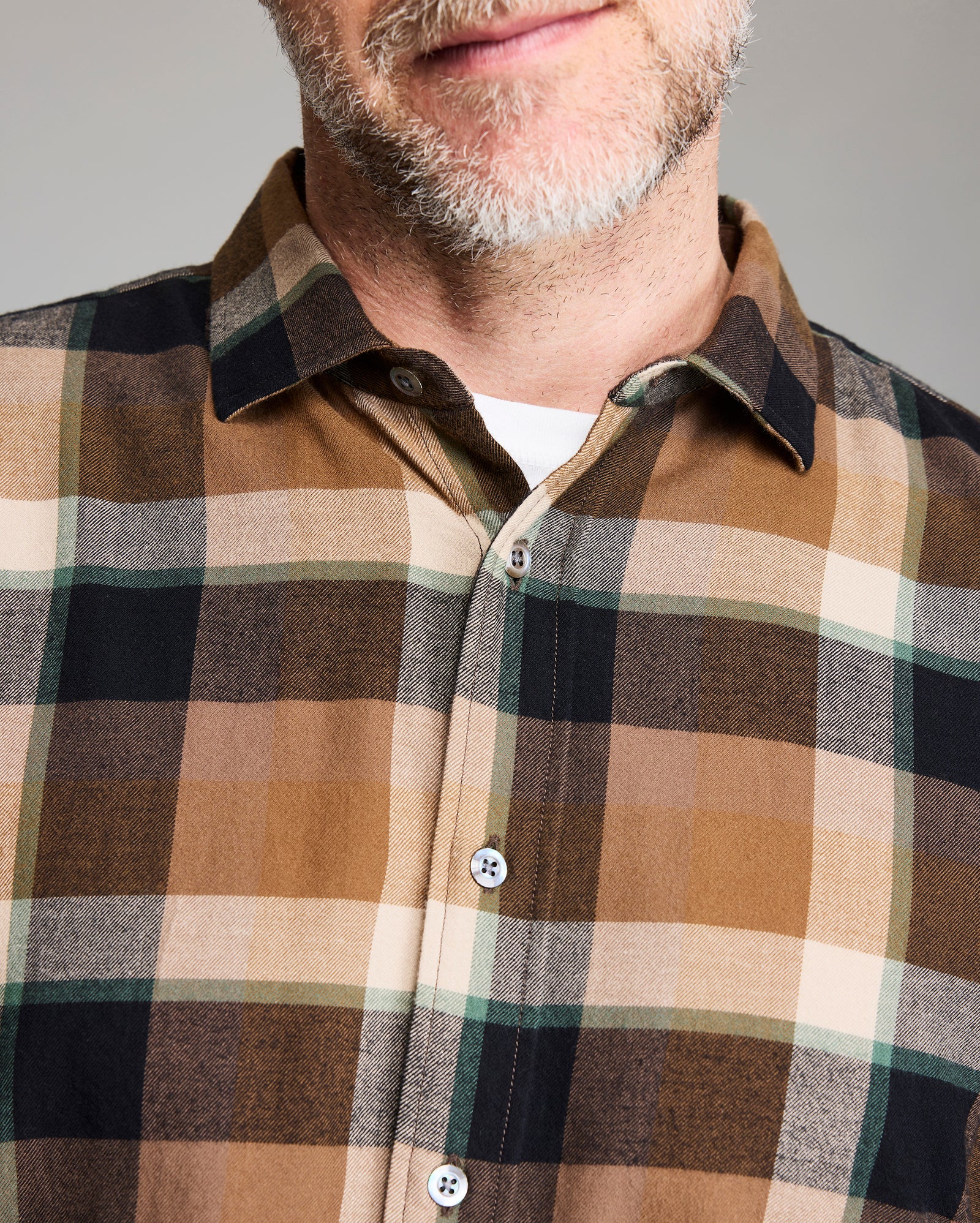 Large Scale Plaid Cedar Shirt