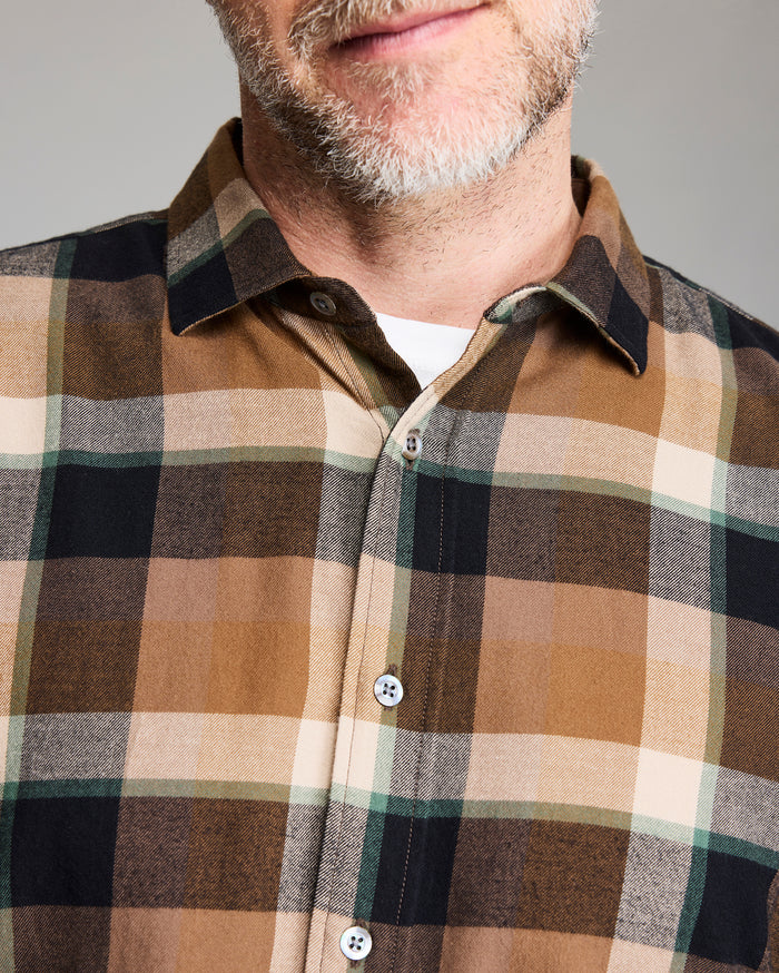 Large Scale Plaid Cedar Shirt