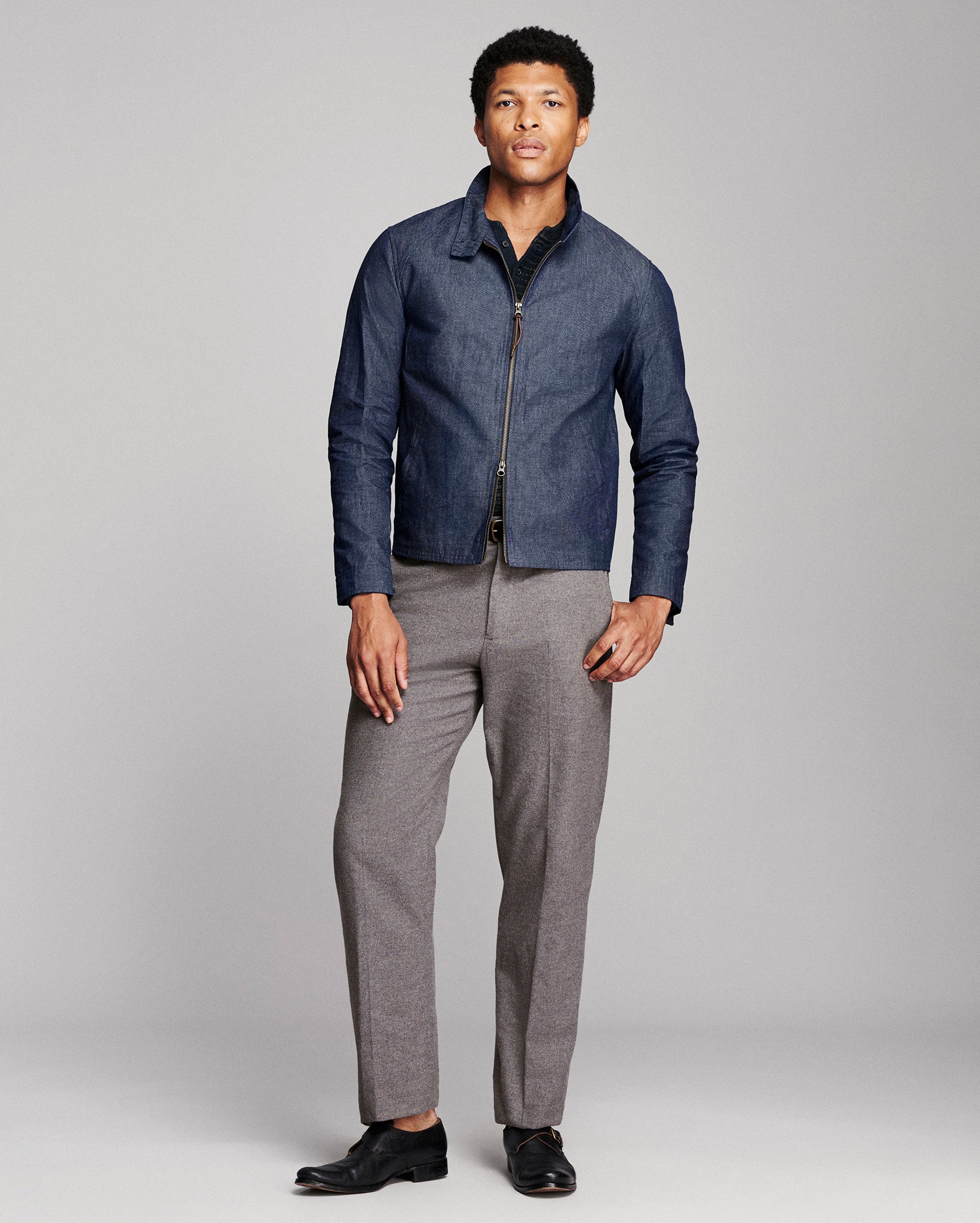 Waxed Denim Harrington Jacket – Billy Reid