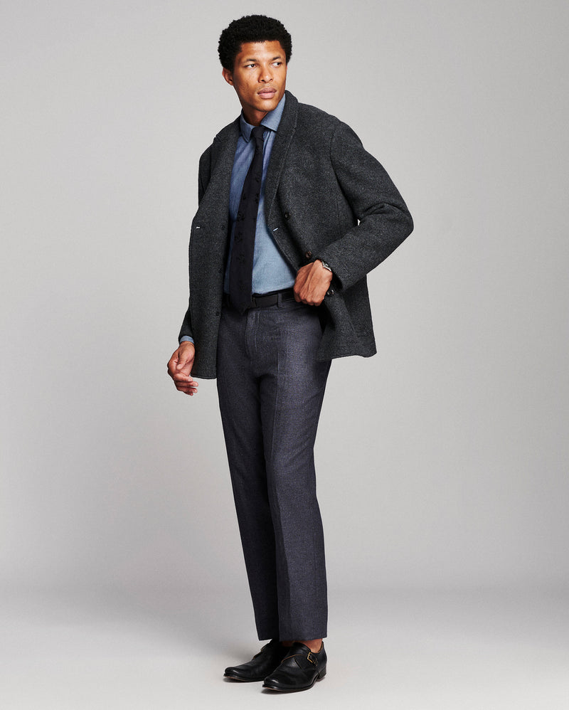 Boiled Wool Bond Peacoat