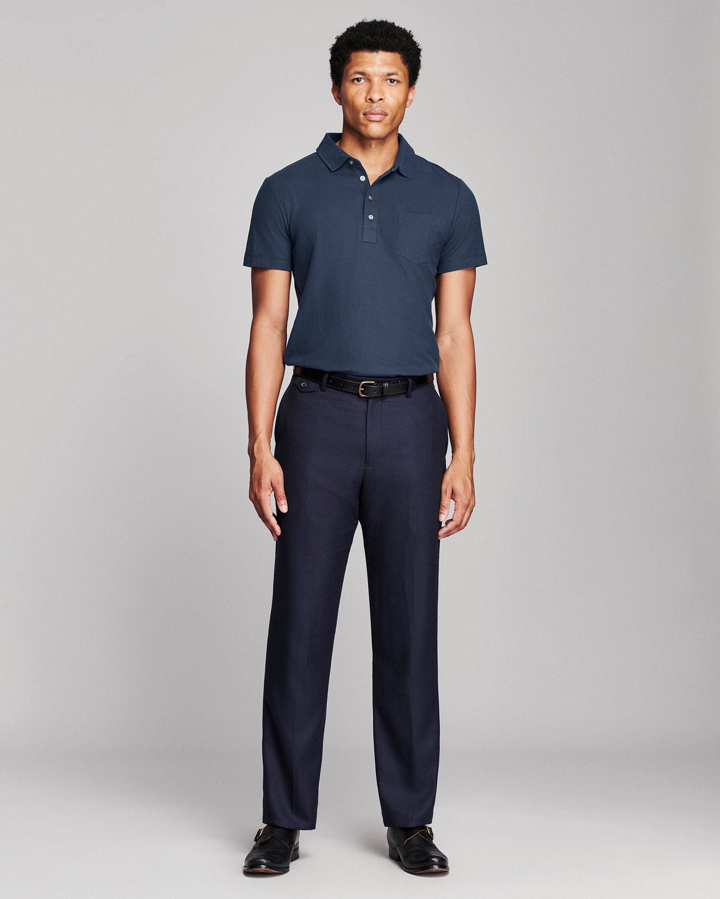 Pique Pensacola Polo in Pima Cotton Knit