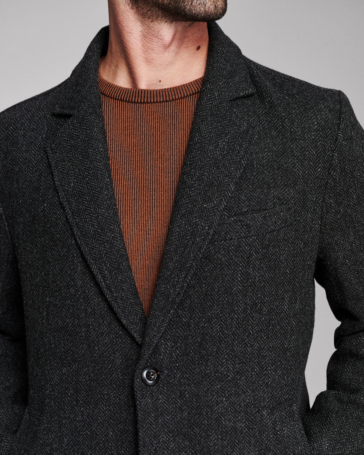 Herringbone Otto Overcoat