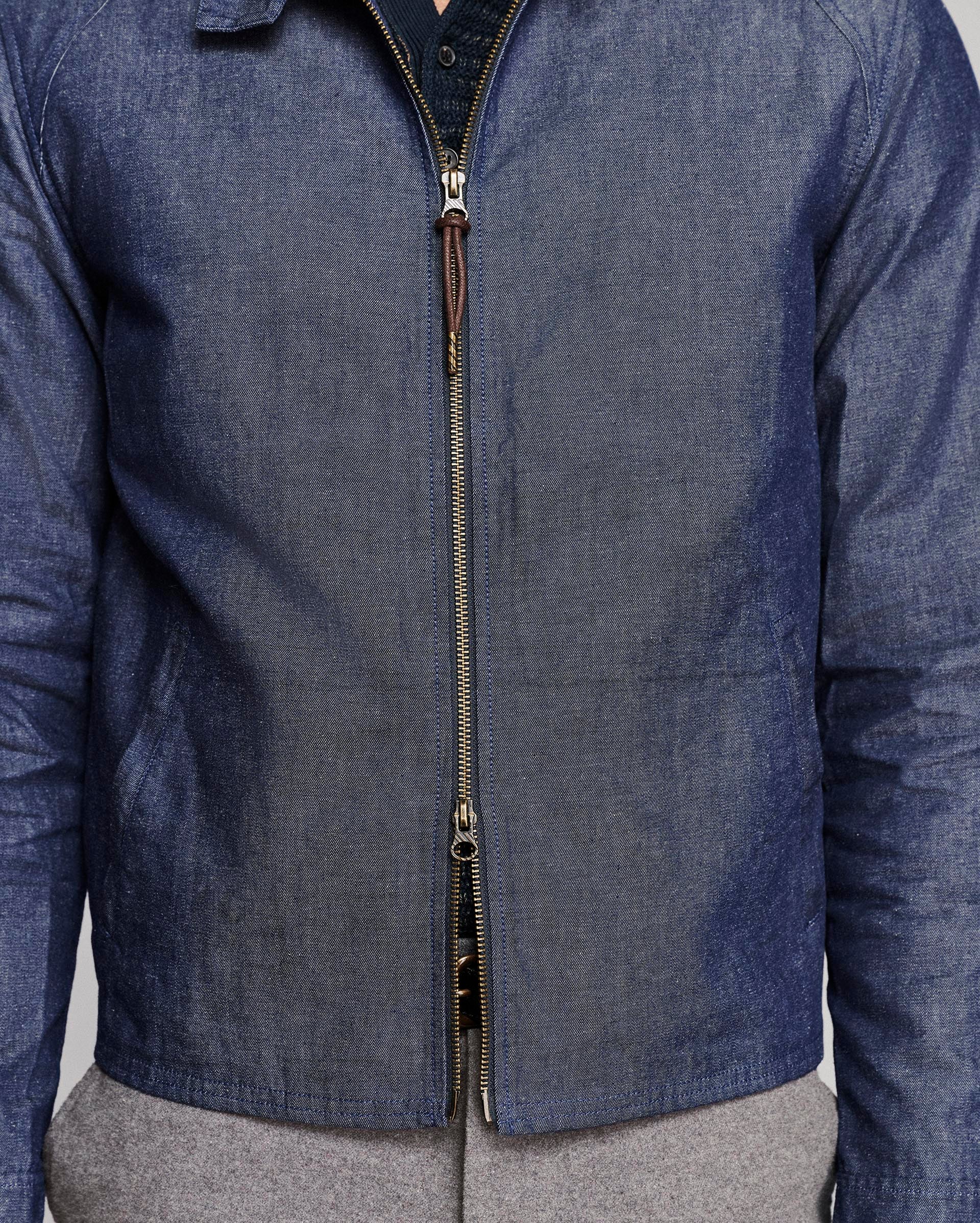 Waxed Denim Harrington Jacket – Billy Reid