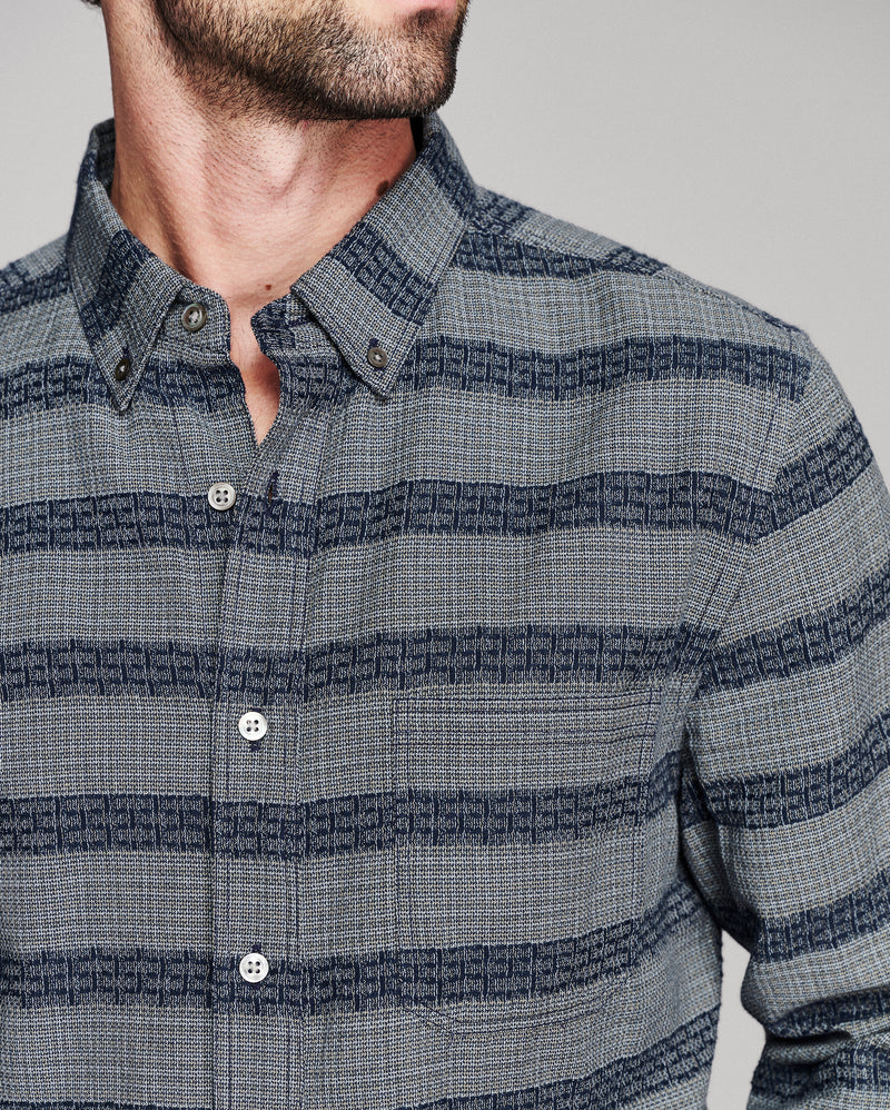 Jacquard Barre Stripe Tuscumbia Shirt