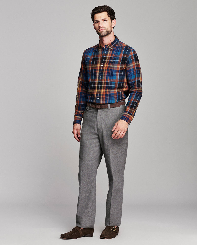 Micro Block Plaid Tuscumbia Shirt