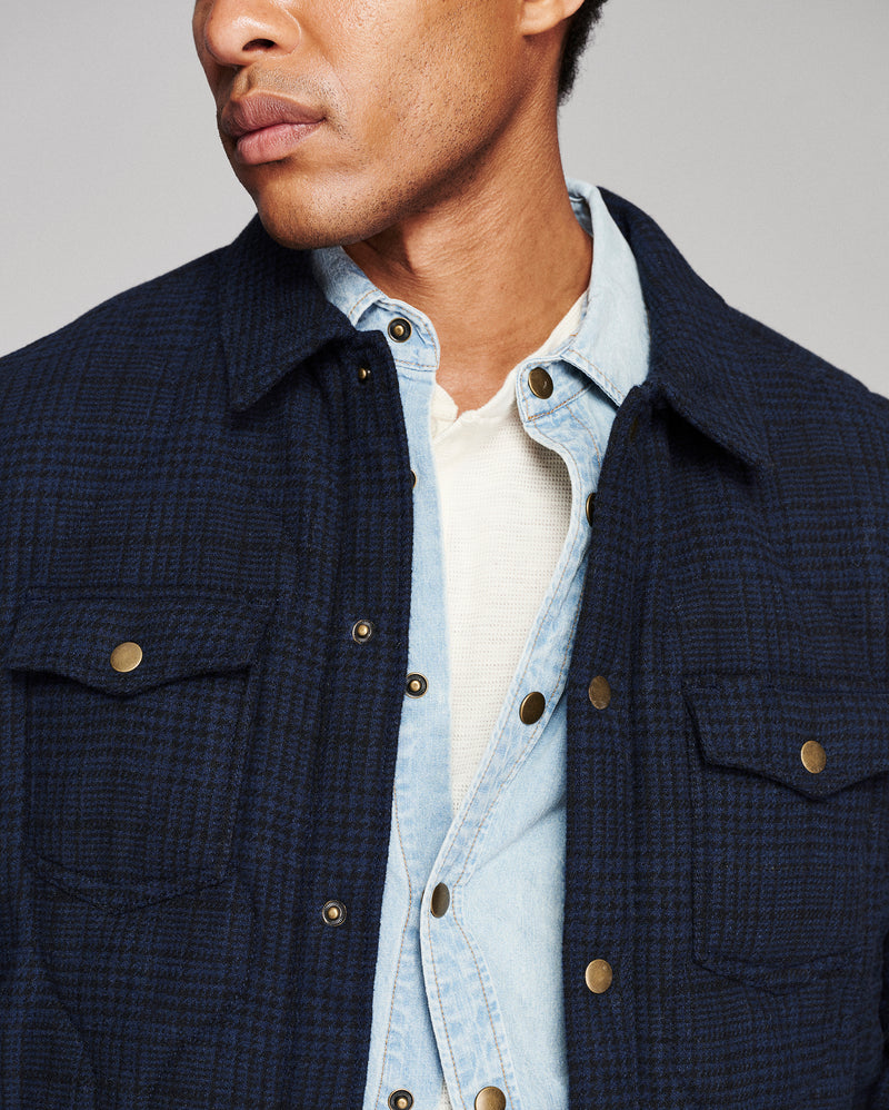 Onion Quilted Plaid Theo Shirt Jacket