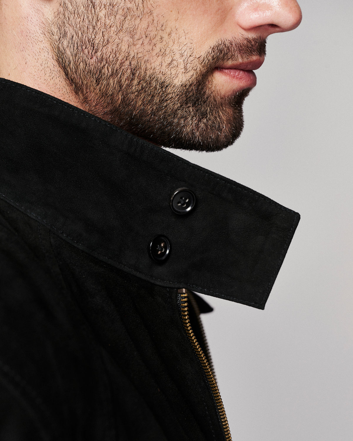 Suede Harrington Jacket