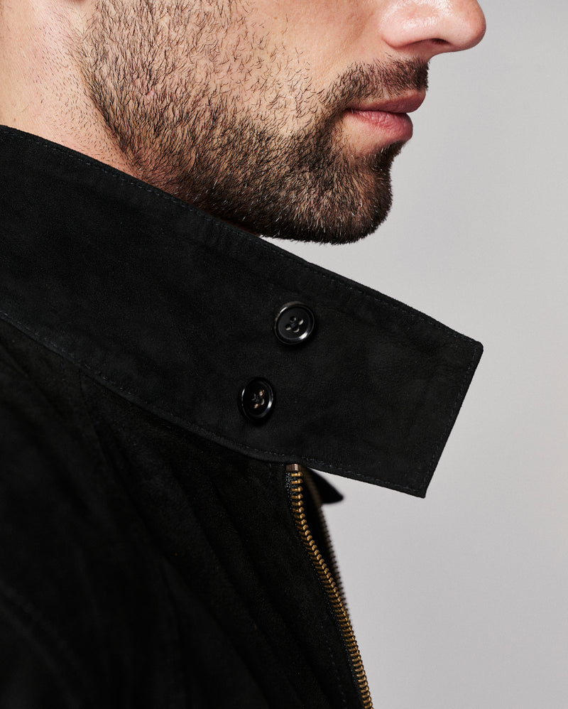 Suede Harrington Jacket