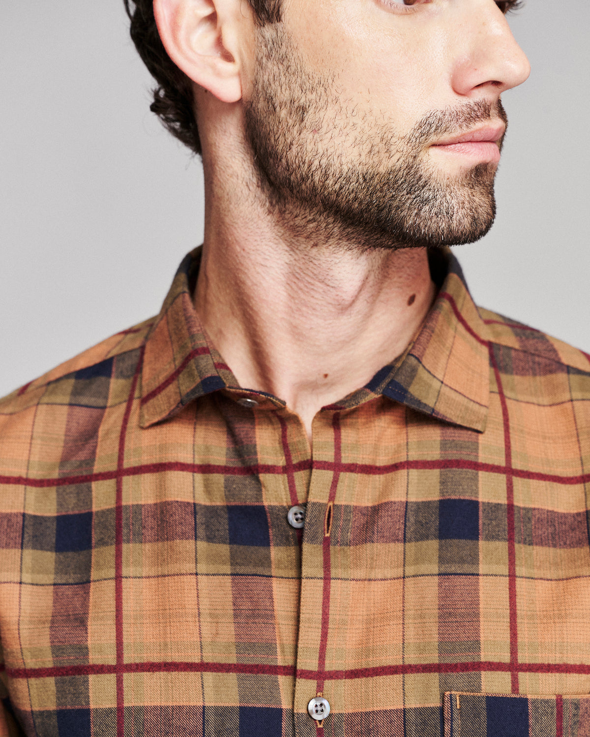 Textured Bold Plaid Pickwick Shirt