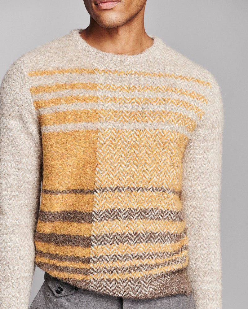 Boucle Archive Plaid Crew