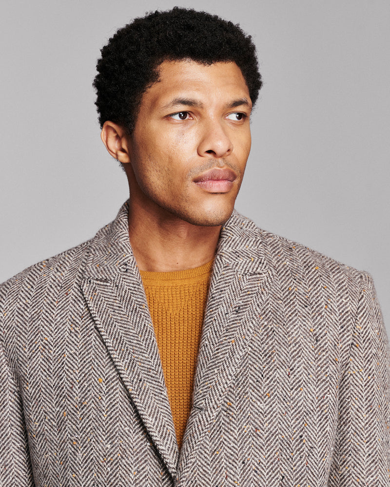 Herringbone Walking Car Coat