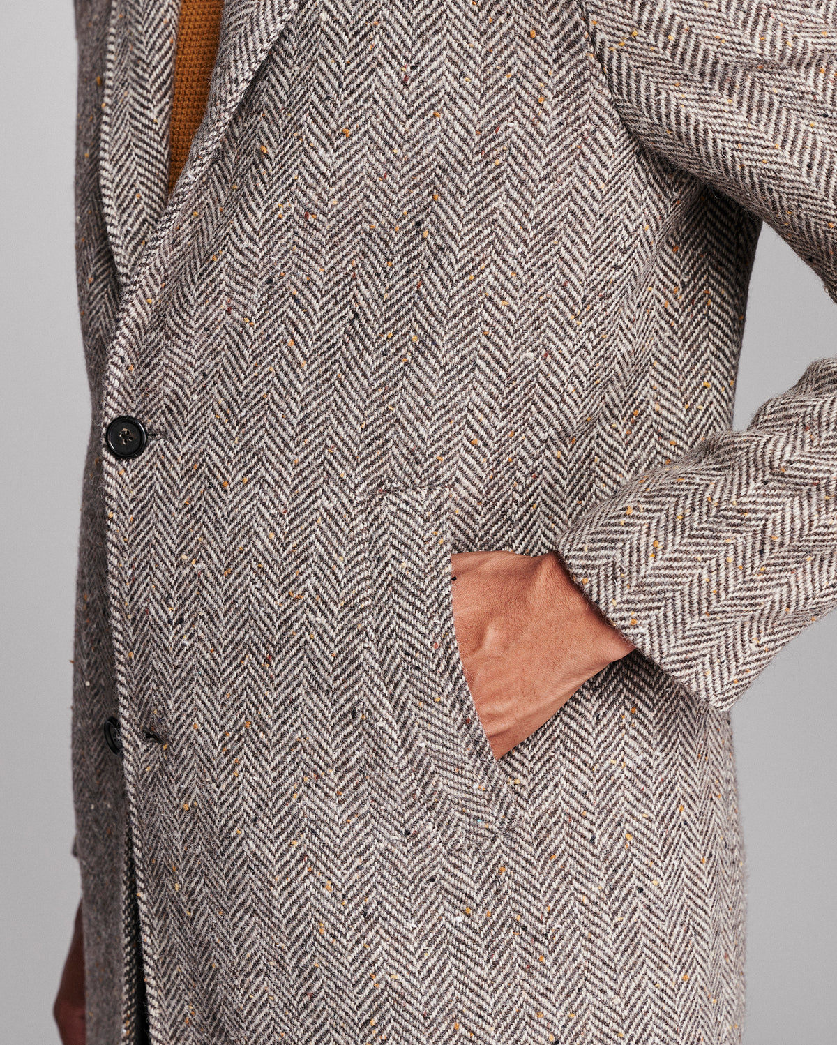 Herringbone Walking Car Coat