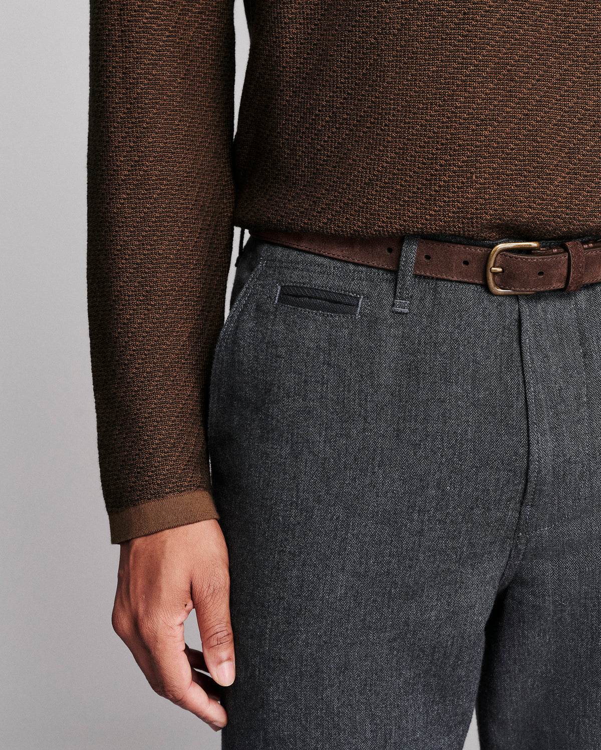 Step Jacquard Sweater Polo