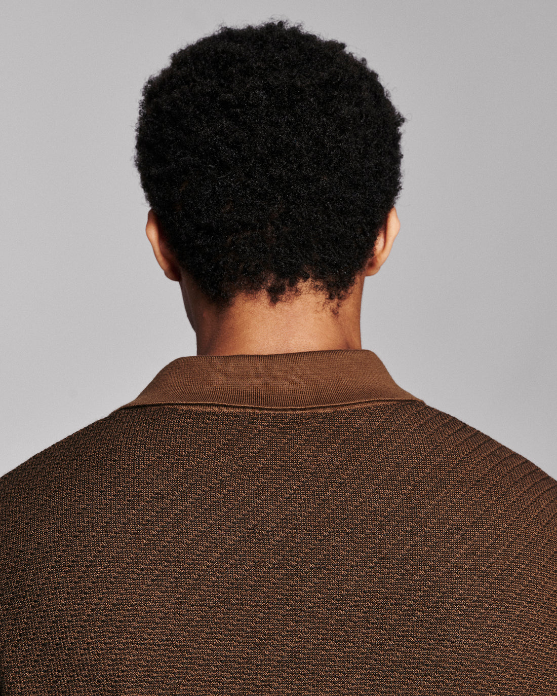 Step Jacquard Sweater Polo