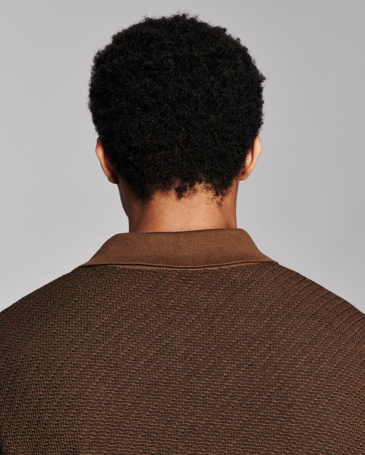 Step Jacquard Sweater Polo