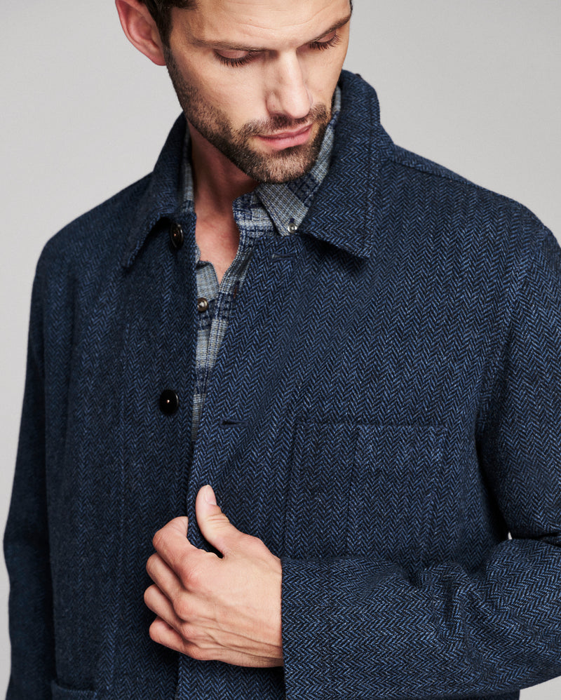 Colbert Herringbone Chore Coat