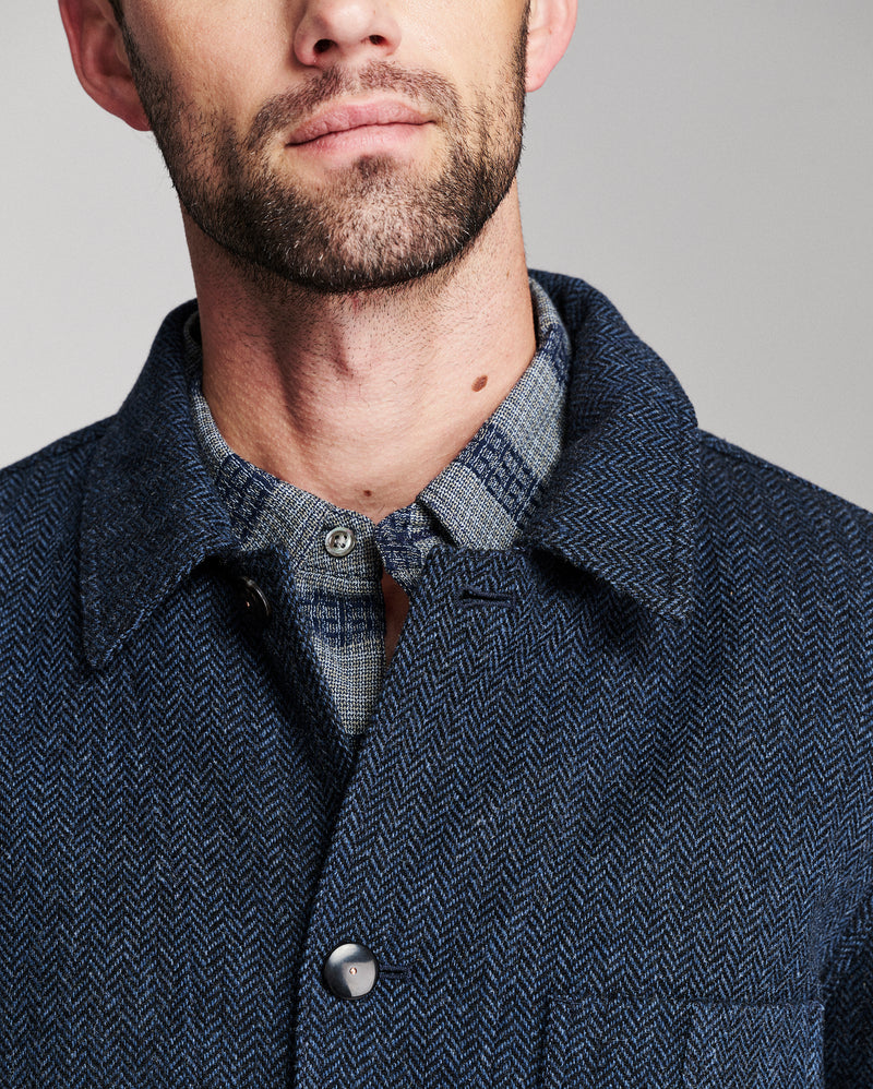 Colbert Herringbone Chore Coat