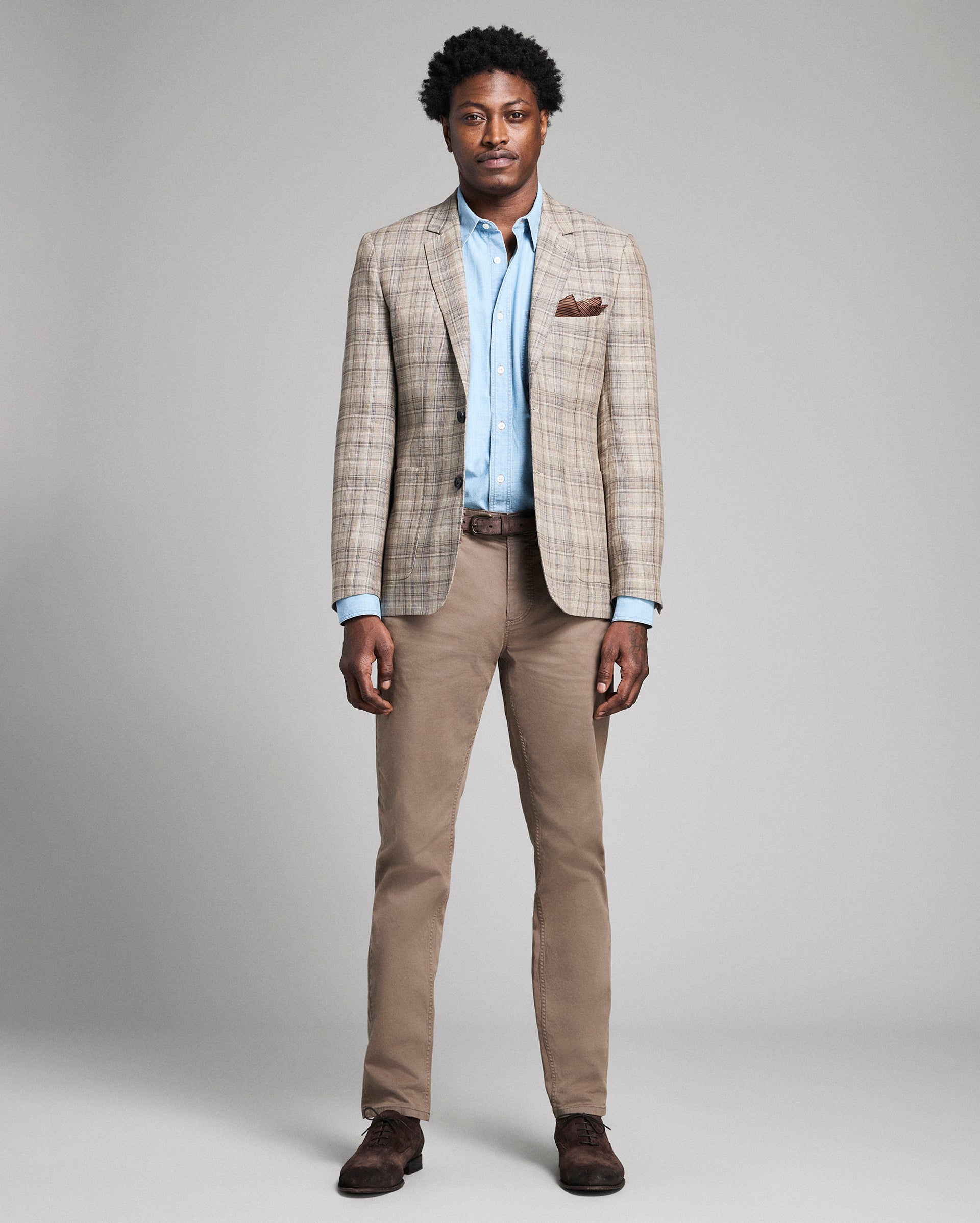 Plaid Linen Walton Jacket – Billy Reid
