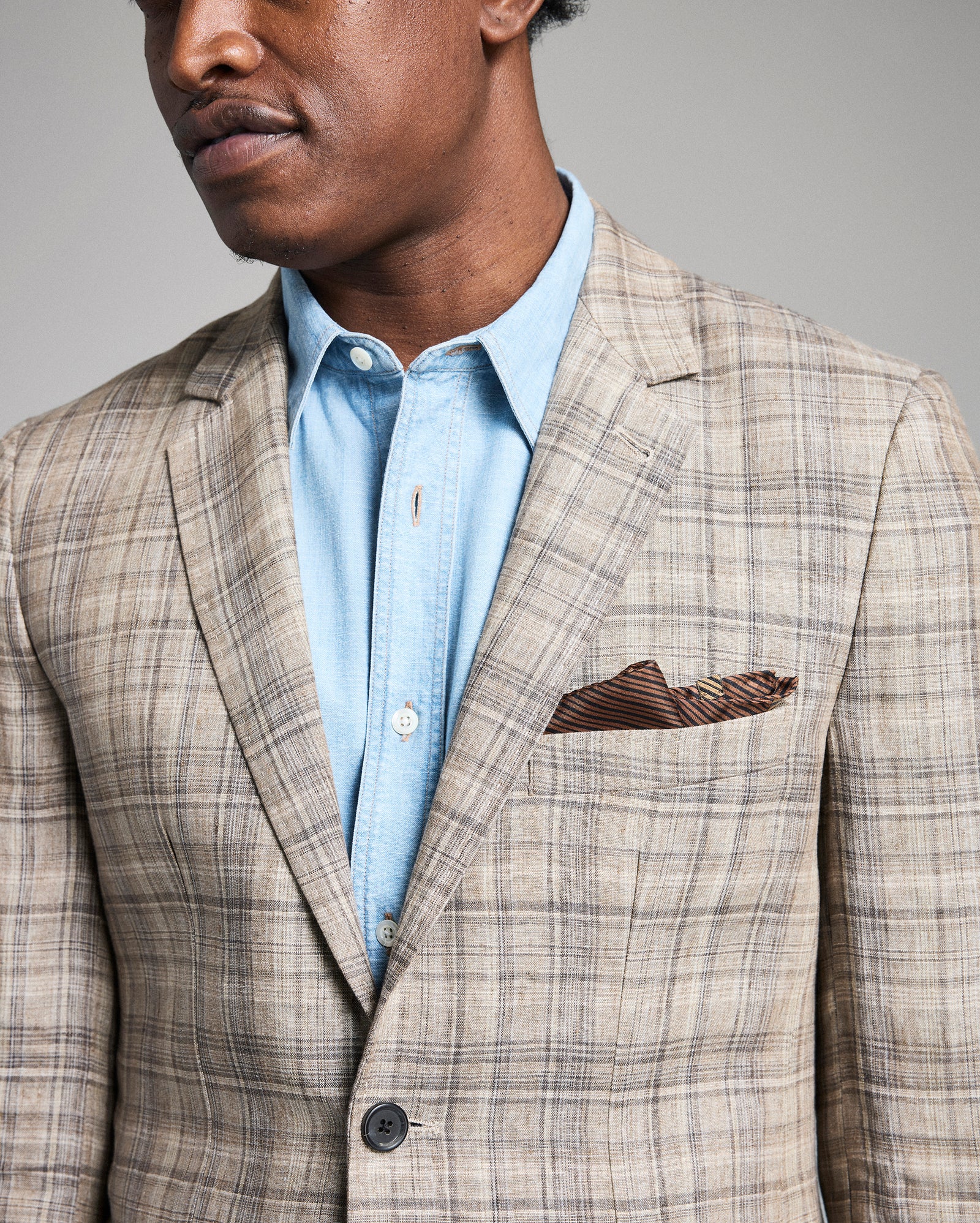 Plaid Linen Walton Jacket