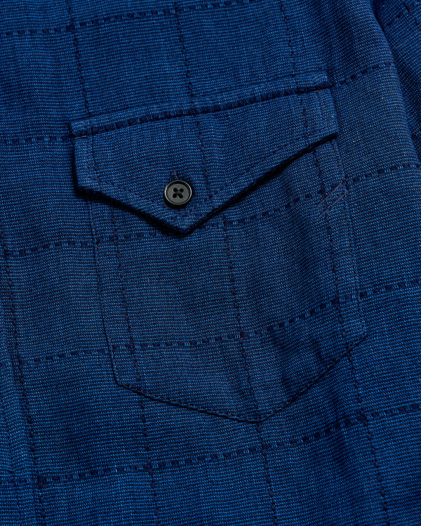 Western Shirt in Indigo | Pocket