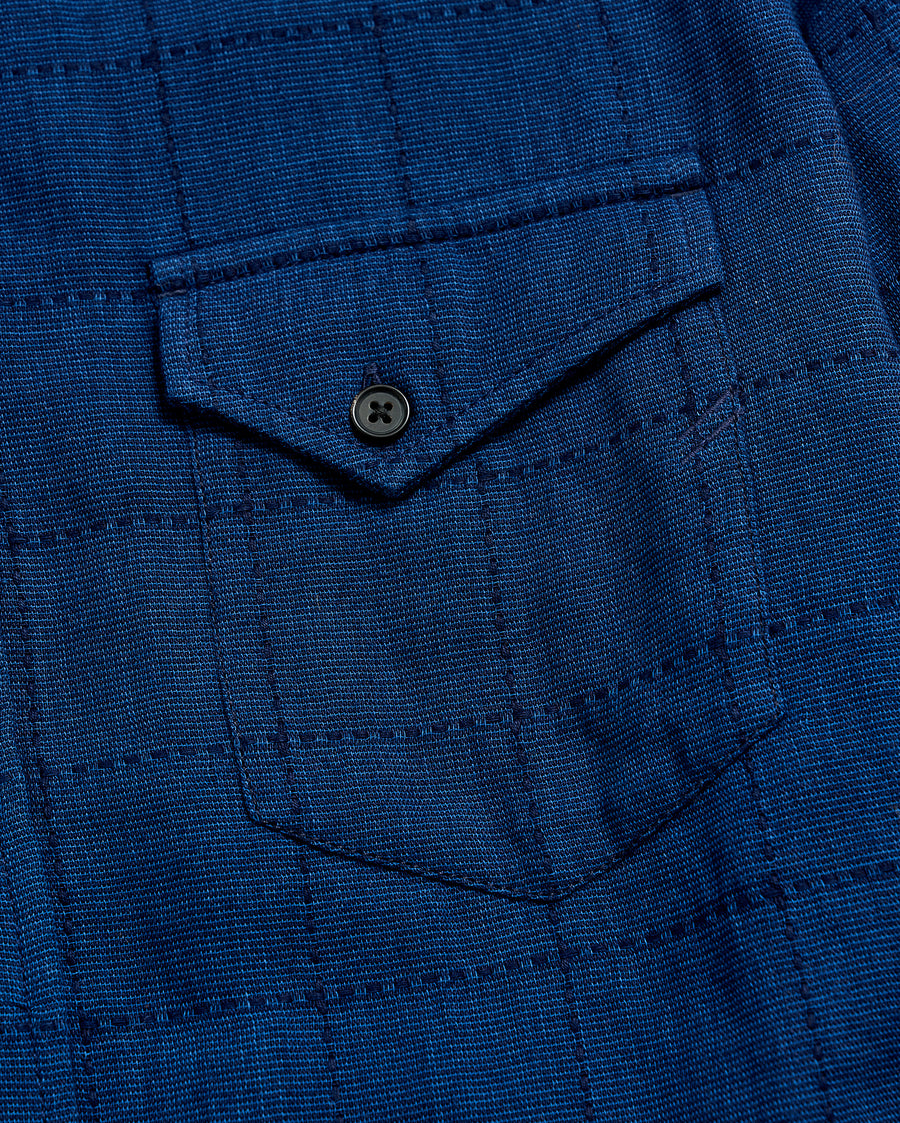 Western Shirt in Indigo | Pocket