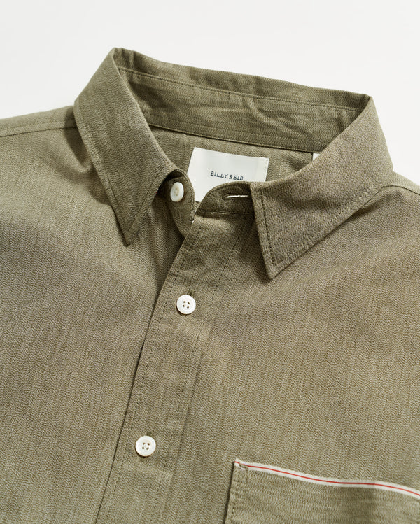 Twisted MSL 1 Pocket Shirt in Olive