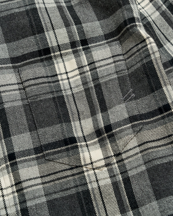 Brushed Bold Plaid Tuscumbia Shirt in Grey/Black