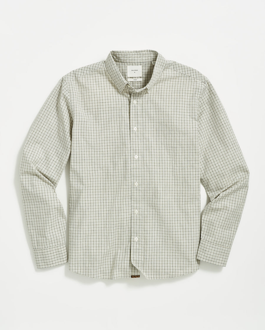 Melange Check Tuscumbia Shirt in Light Gray/Yellow 