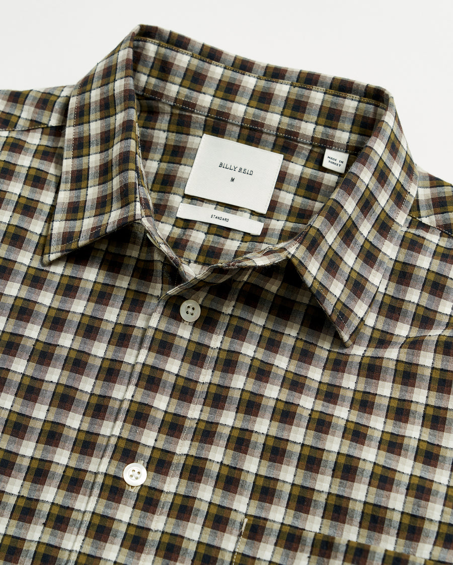 Boucle Check Tuscumbia Shirt in Green/Black