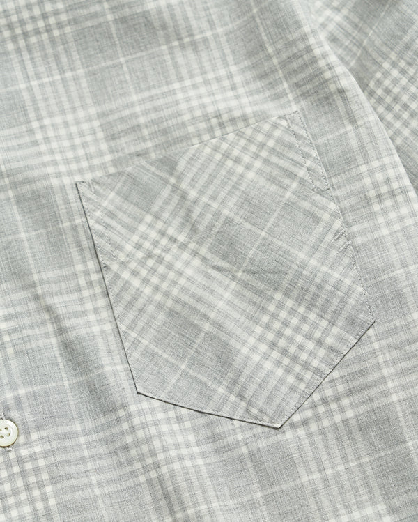 Melange Plaid John T Shirt in Grey