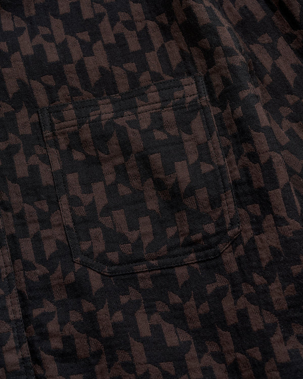 Baselines Jacquard Tuscumbia Shirt in Black/Brown