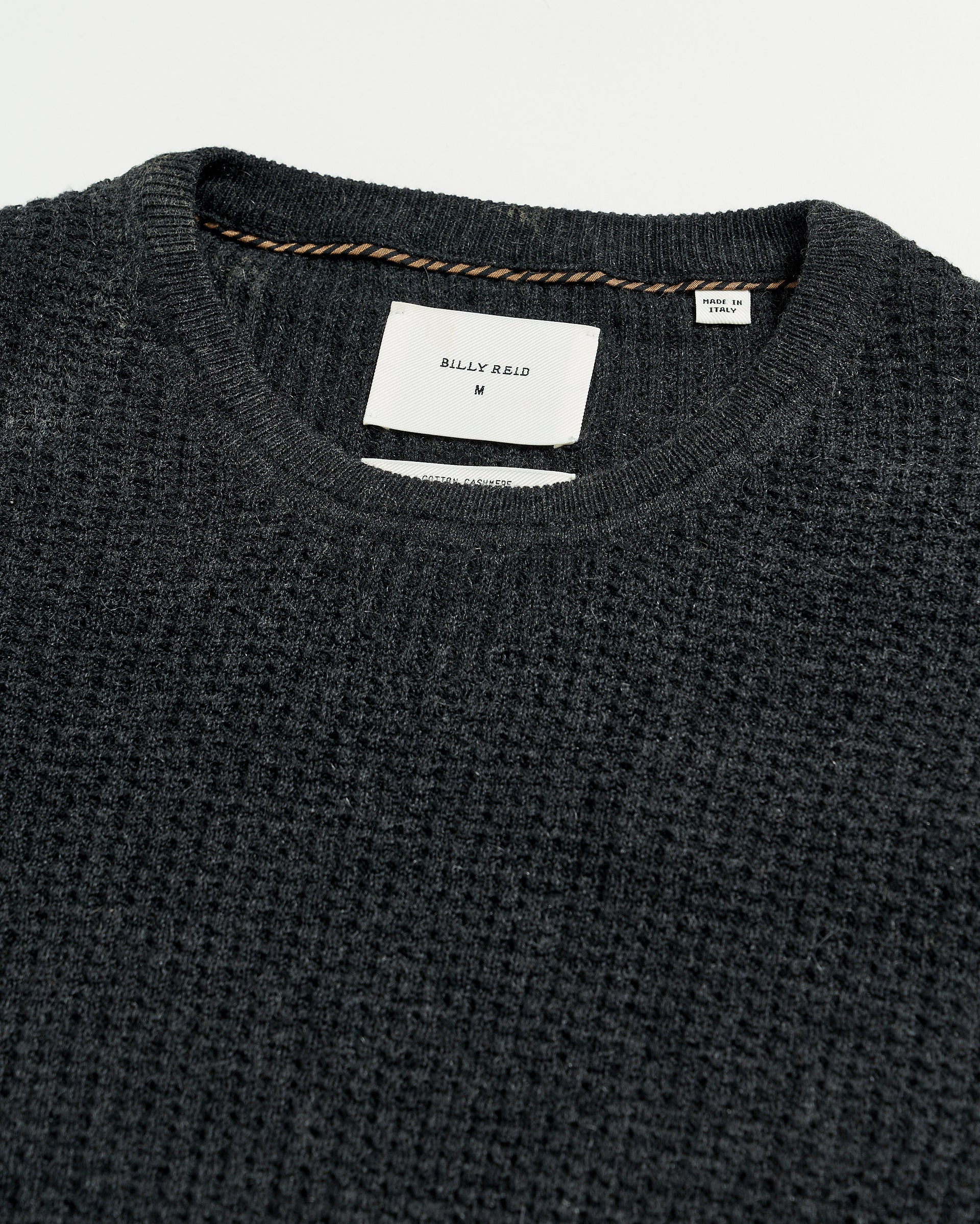 Mini Waffle Crew - Ultra-Soft Cotton-Cashmere Sweater