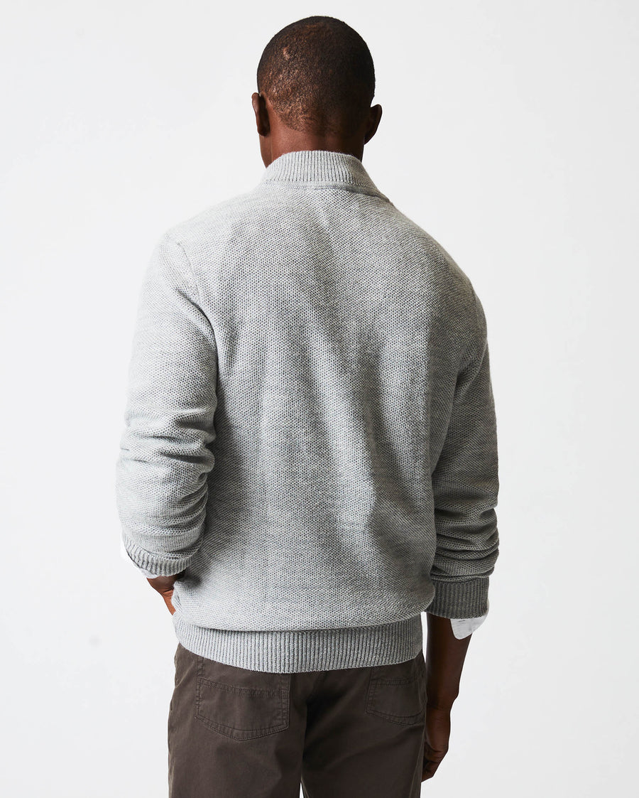 Merino Half Zip in Grey