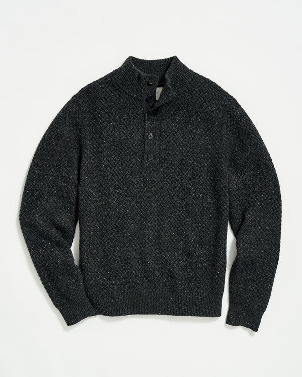 CASHMERE BASKETWEAVE PULLOVER