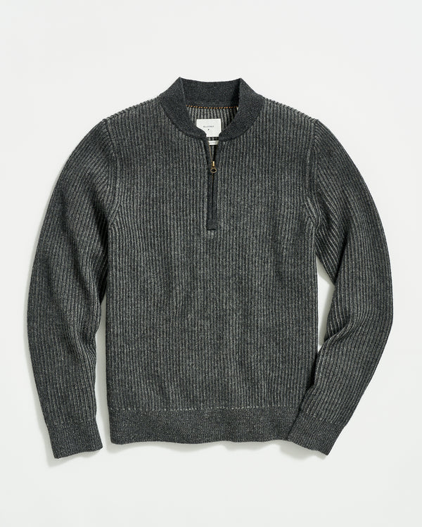 Fisherman Half Zip Charcoal/Grey