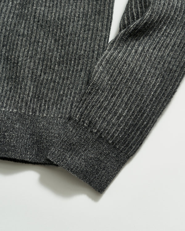 Fisherman Half Zip Charcoal/Grey