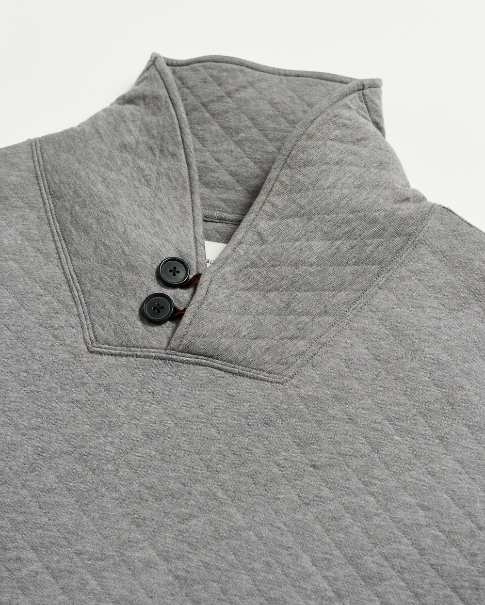 Diamond Quilt Shawl in Medium Grey